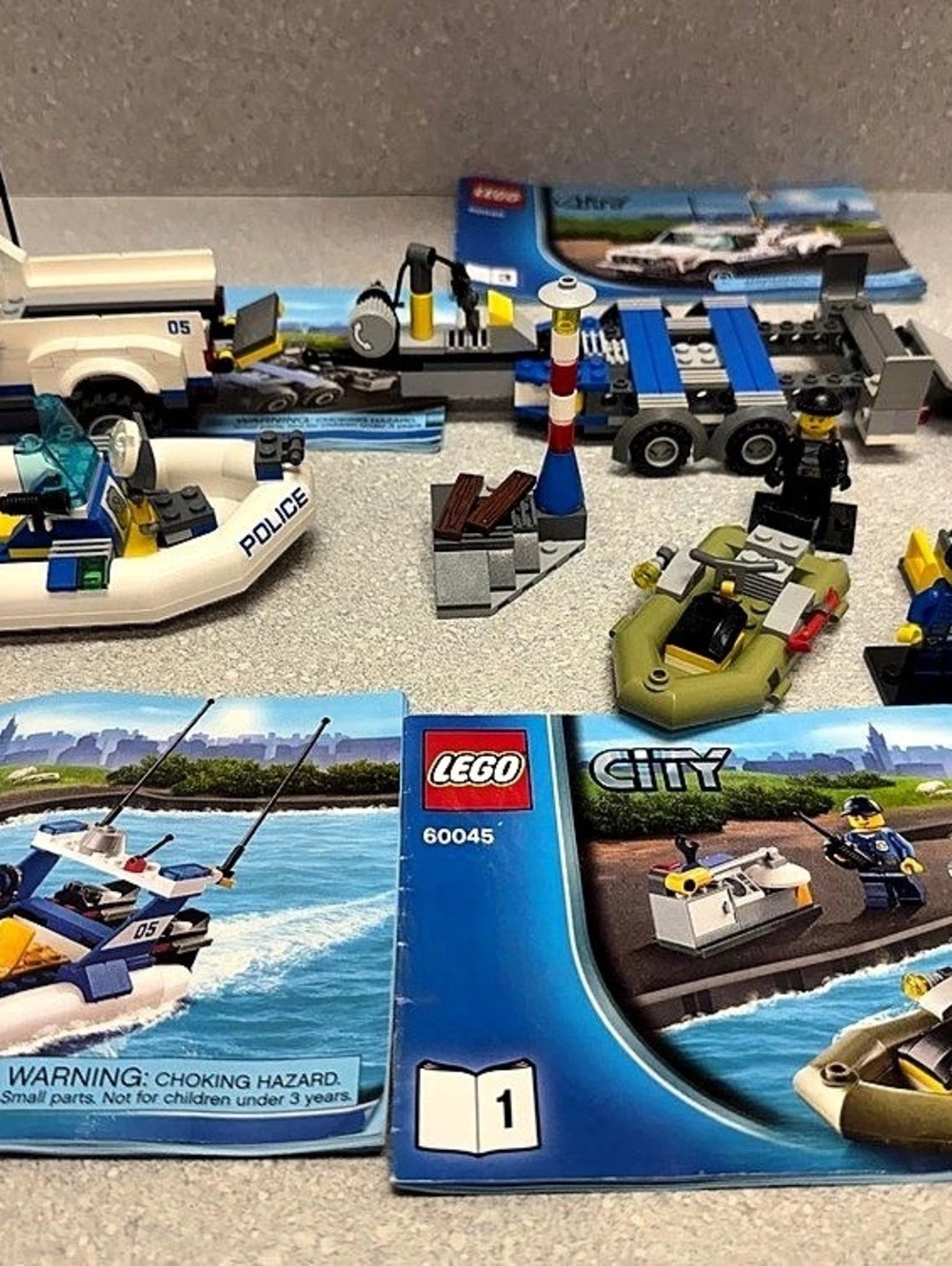 LEGO City Police Boat Transport City Set 60045 Building Blocks